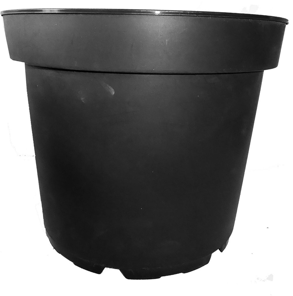 Large pot 7.5ltr injection moulded Black x 55 H. Smith Plastics Ltd