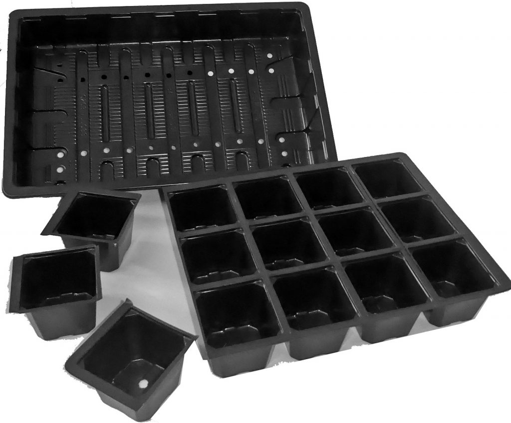 Seed Tray with split 15 insert H. Smith Plastics Ltd